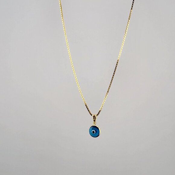 Sterling Silver 925 Evil Eye Pendant – Light Blue Charm Necklace for Protection - Picture 6 of 7